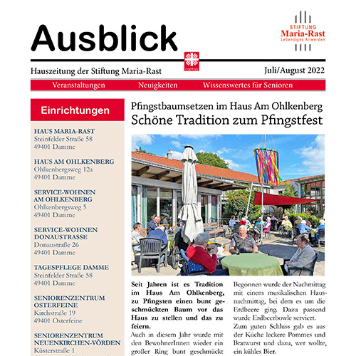 Maria Rastei Stiftung Maria Rast – Lebendiges Altwerden