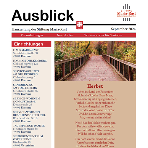 Stiftung Maria Rast – Lebendiges Altwerden